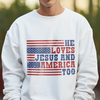 Personalised She Loves Jesus And America Too Bright Shirt LM32 897943