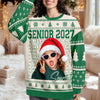 Custom Photo Senior 2027 Graduation Ugly Christmas Sweater LM32 669911