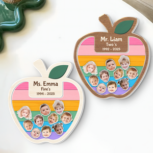 Custom Photo Thank You Teacher – Personalized Apple Shaker Locker Magnet Gift From Students HO82 894426