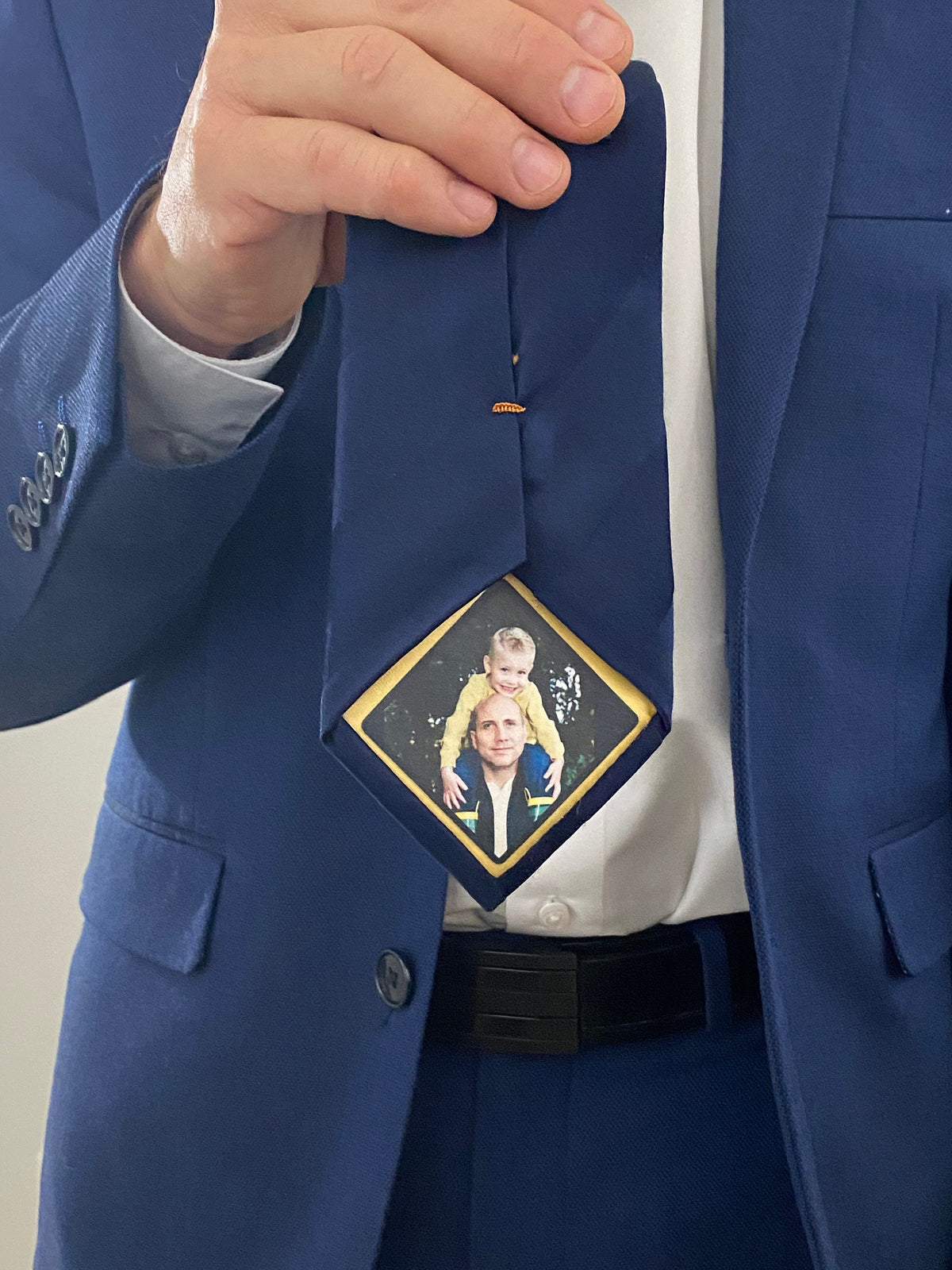 Custom Photo Tie Patch For Men - Tie Patch, Wedding, Father of the Bride, Father's Day LM32 899485