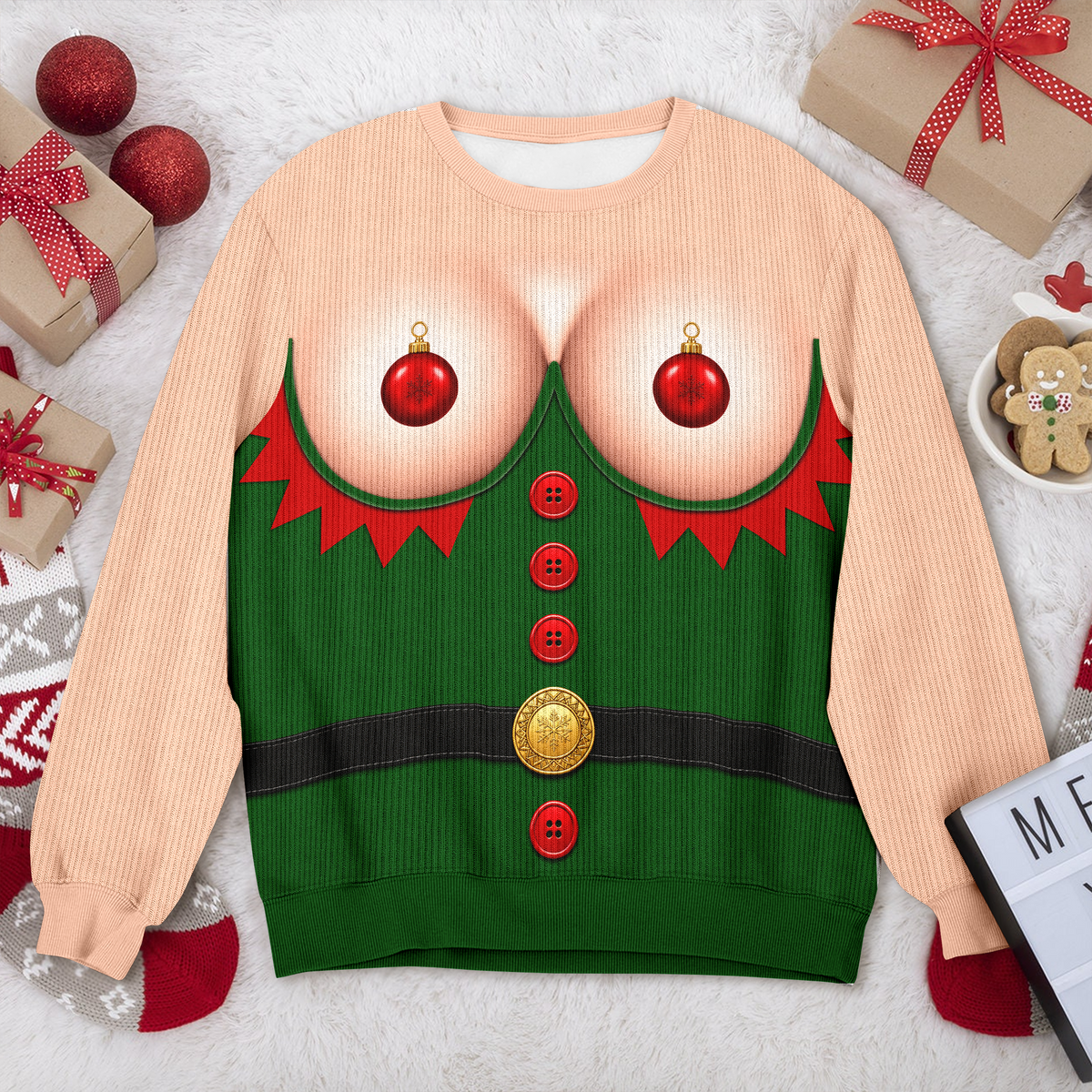 Personalized Funny Christmas Ugly Sweater Festive Holiday Party Gift TH10 171057