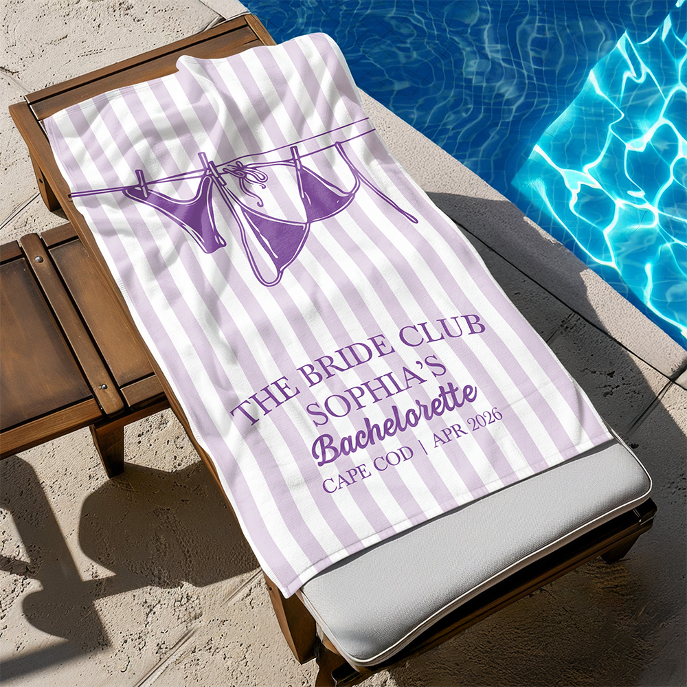 Personalized Bachelorette Beach Towel – Last Toast on the Coast Girls Trip Towel CH07 911262