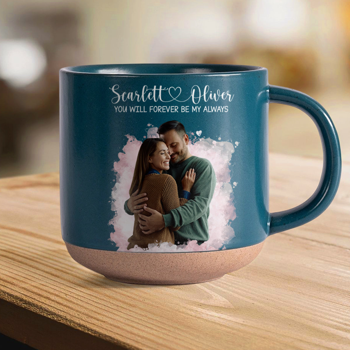 Custom Photo You Will Forever Be My Always Pottery Mug Gift For Couple HO82 901018