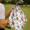Custom Dog Cat Paw Pattern Golf Towel Gift For Dog Cat Lovers HA75 892564
