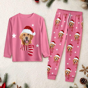 Custom Dog Christmas Photo Sleepwear Matching Clother For Dog Lovers CH07 896682