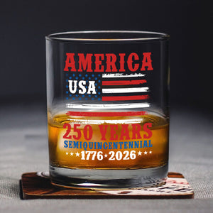 America 250 Years Semiquincentennial Whiskey Glass TH10 894671