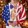 Custom Funny US 250th Anniversary Patriotic Ugly Sweater, America Flag Christmas Gift HA75 919160