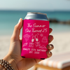 Personalized The Summer I Turned Thirty Birthday Print Full Can Cooler HA75 897030