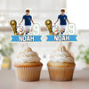 Custom Photo Sport King Decoration Cupcake Toppers LM32 893343