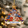 Personalised Family Photo Christmas Tree Acrylic Ornament US 250th Anniversary LM32 669989