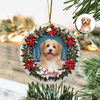 Custom Photo Dog Personalized Ceramic Ornament For Christmas HA75 897060