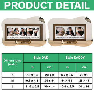 Custom Photo You Are The World Photo Frame For Dad TH10 892995