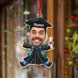 Custom Funny Face Class of 2025 Graduation Acrylic Ornament HA75 892706