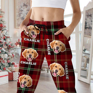 Custom Pet Photo Flannel Style Personalized Sweatpant For Dog Lovers Cat Lovers CH07 896104