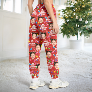 Best Mom Dad Ever Christmas Light - Personalized Sweatpants CH07 899396