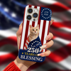 Custom Photo My Dog, Cat 250 Years 1776 2026 Patriotic American Phone Case HO82 901194