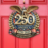 Custom Family Name USA Eagles 250th Anniversary Semiquincentennial 1776-2026 Doorsign Sign TH10 169569