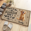 Personalized This Is My Happy Place Doormat For Dog Lover Home Entrance Decor Gift CH07 180126
