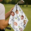 Custom Photo Best Grandpa By Par Golf Towel Gift For Dad, Grandpa, Golf Lover HO82 902168