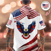 Custom Name USA 250th Anniversary Eagle Hawaii Shirt - Personalized Patriotic America 1776-2026 HO82 902082