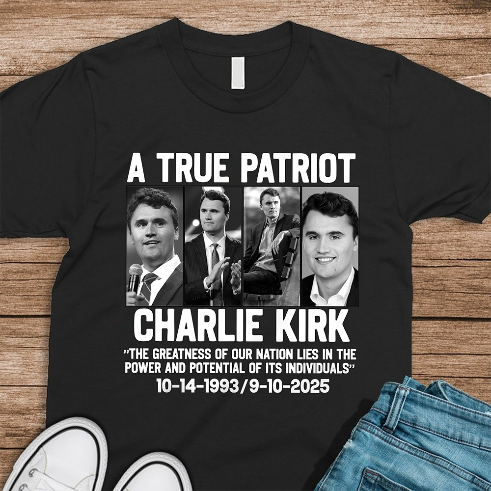 Justice for Charlie Kirk - Prayers Up Charlie Dark Shirt HA75 64418