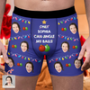 Custom Funny Photo Only My Wife Can Jingle My Ball Man's Boxer CH07 899296