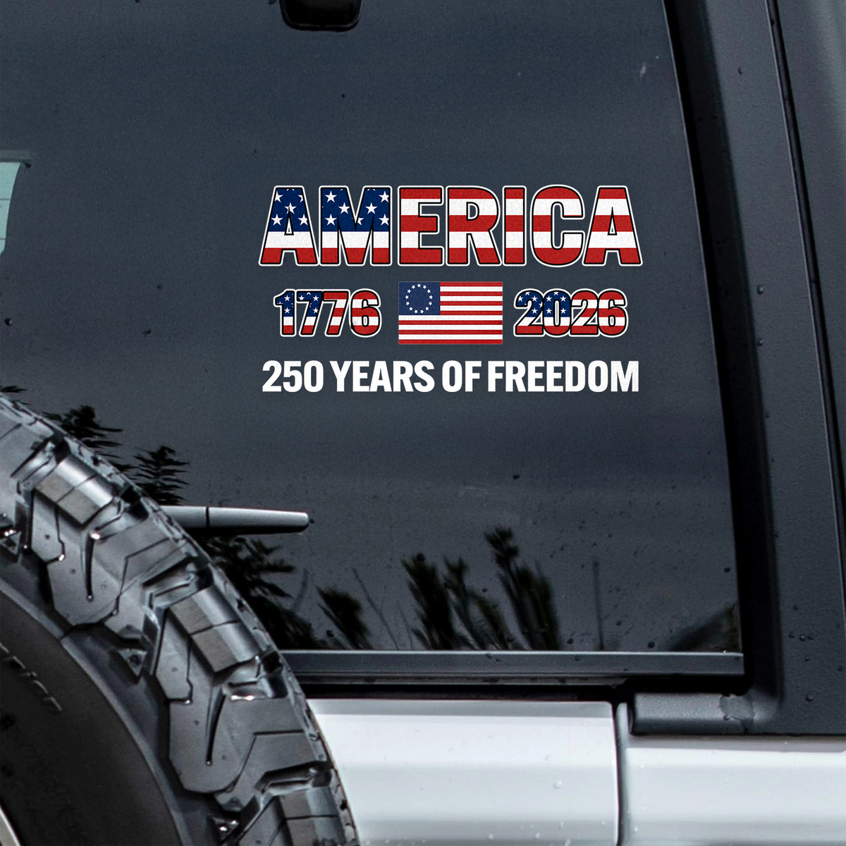 America 1776-2026 250 Years Of Freedom Car Window Decal Sticker HA75 898764