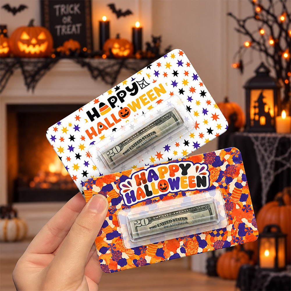 Personalized Happy Halloween Money Holder Card, Spooky Cash Gift For Family & Friends LM32 669993