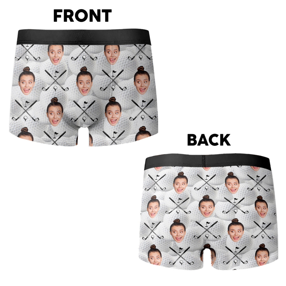 Custom Photo Golf Ball Men's Boxer Gift for Golf Lovers LM32 897635