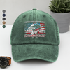 250th Anniversary 1776–2026 Patriotic Eagle American Independence Washed Denim Baseball Cap HA75 920282