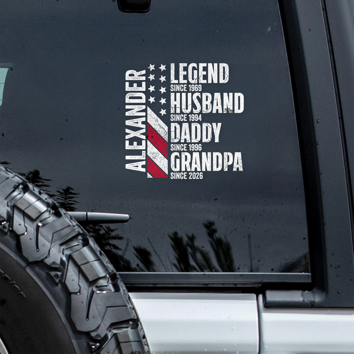 Personalized Legend Husband Dad Grandpa Car Sticker – Personalized Family Gift HO82 902372