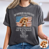 Custom Dog Photo Descendant of a Patriot USA 250th Anniversary 1776–2026 Comfort Shirt TH10 169437