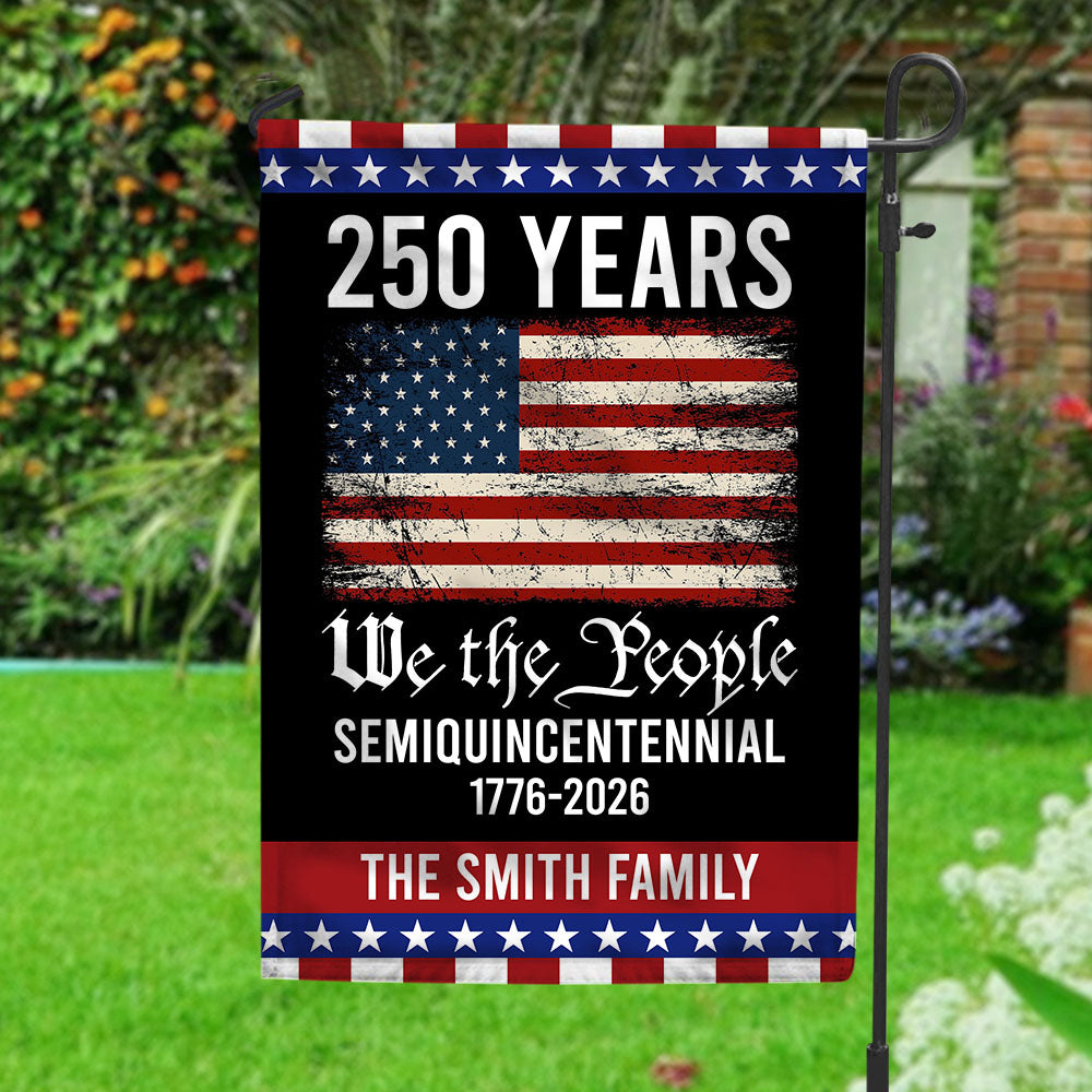 250th Anniversary USA Flag Patriotic 4th of July We The People 1776 Garden Flag CH07 910108