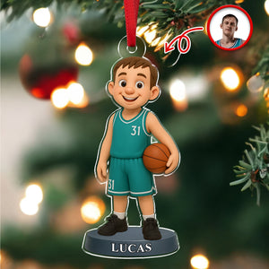 Custom Photo Basketball 3D Effect Figure Art Acrylic Ornament Gifts For Sports Lovers HA75 897622