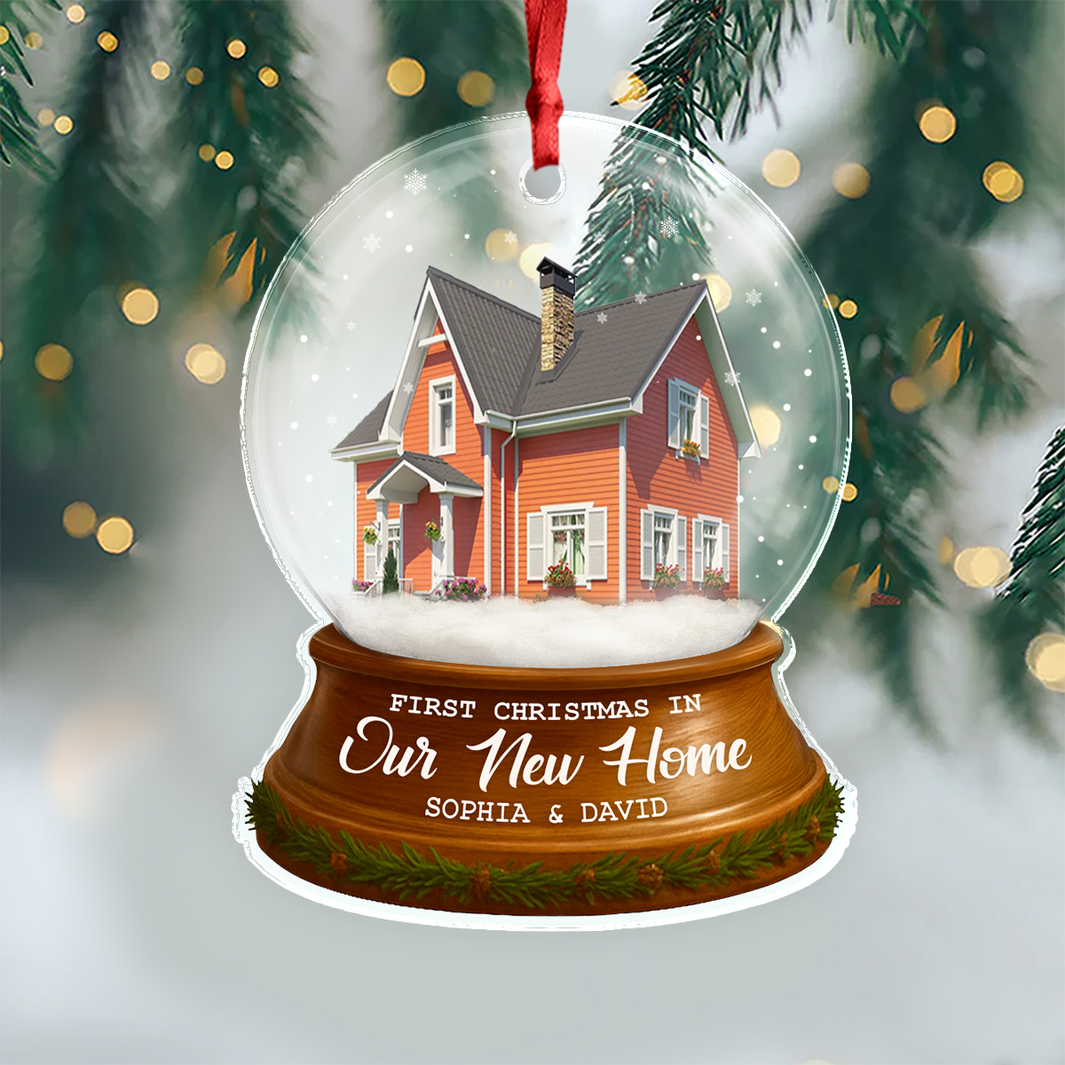 Custom New Home Photo Acrylic Ornament Housewarming Gift For Family CH07 899934