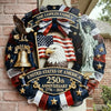Custom Family Name America 250th Anniversary 1776-2026 Patriotic Semiquincentennial Doorsign HA75 920746