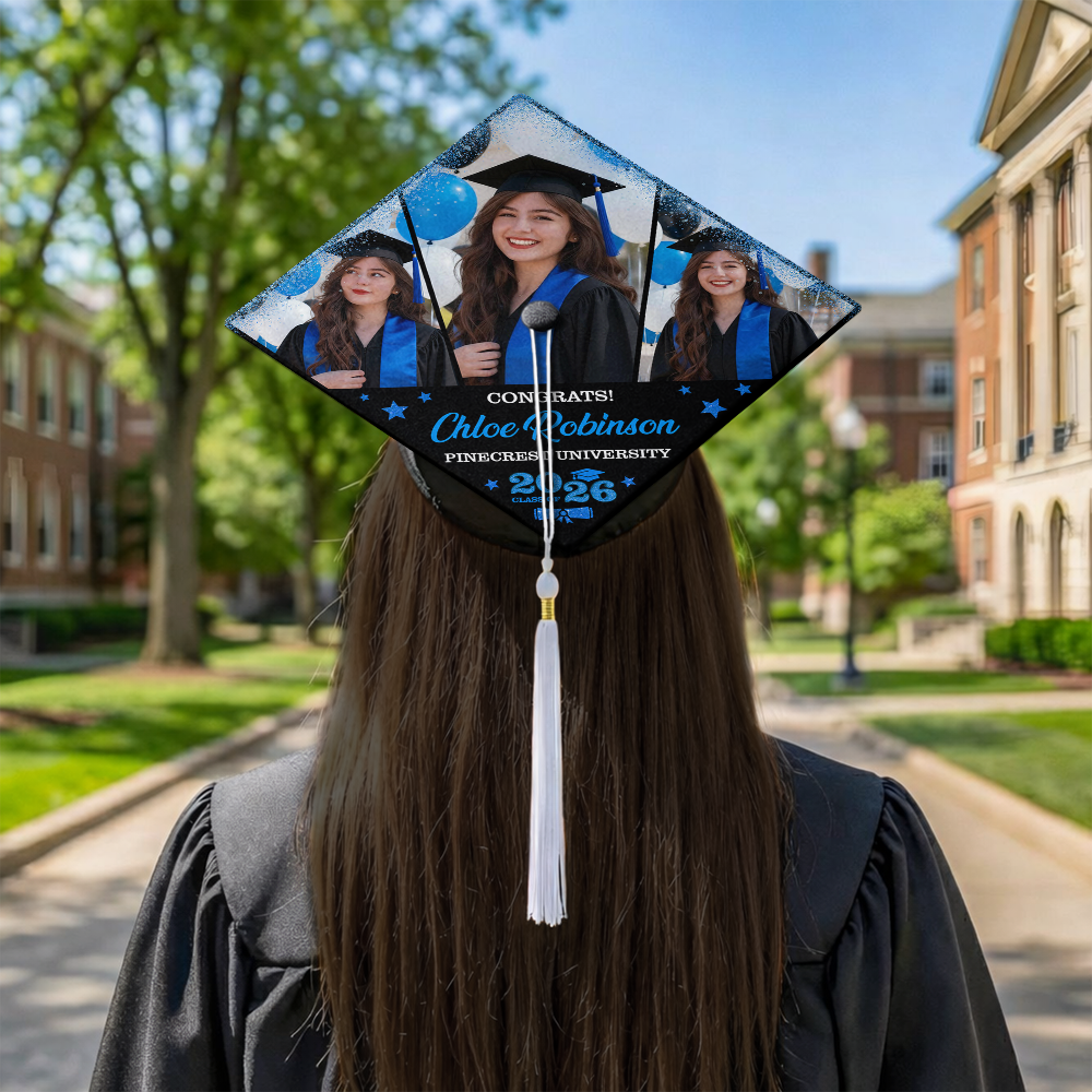 Custom Photo Class of 2026 Graduation Cap Topper Graduation Gift CH07 910890