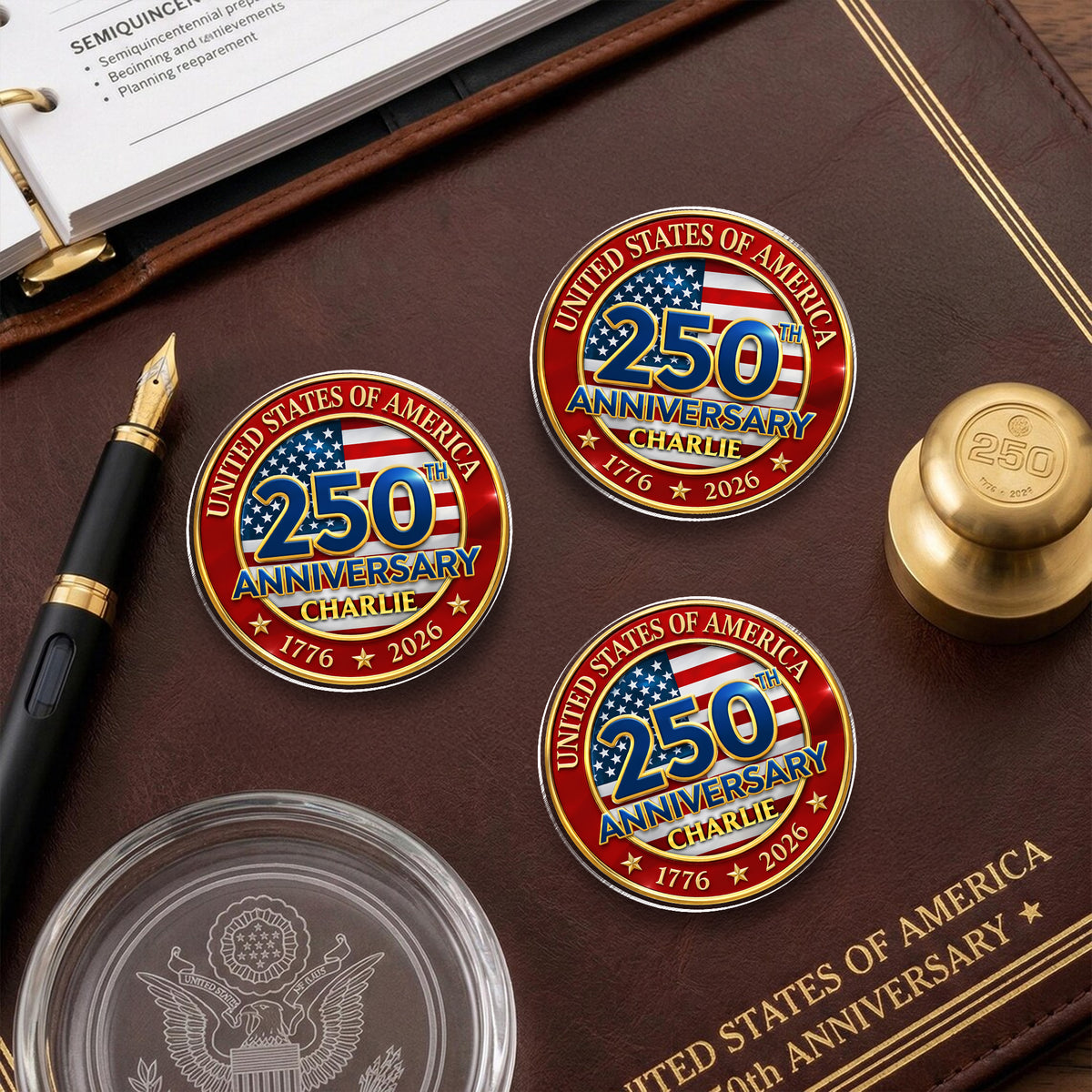Personalized United States Of America 250 Aniversary 1776-2026 Acrylic Pin HA75 920960