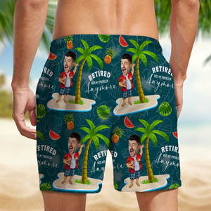 Custom Face All Over Print Beach Short Personalized Retirement Gift for Dad LM32 893499