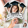 Custom Funny Face I Graduated Can I Go Back To Bed Now Face Fan For Party Favors HA75 921238