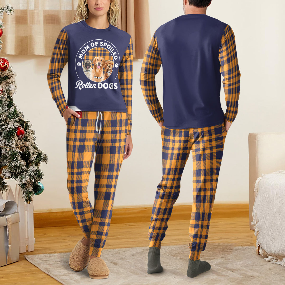 Custom Photo Mom of a Spoiled Dog - Personalized Sleepwear CH07 899290