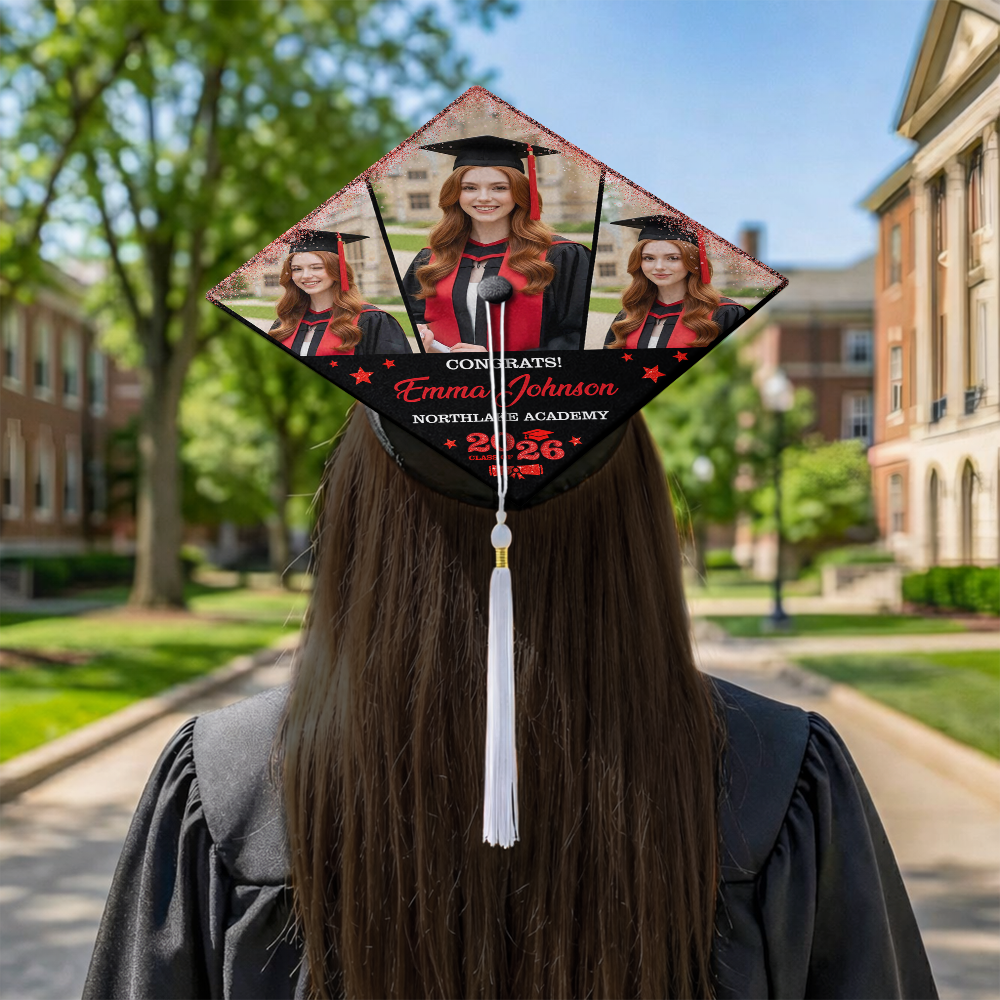 Custom Photo Class of 2026 Graduation Cap Topper Graduation Gift CH07 910890