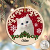 Custom Photo Cat Christmas - Personalized 2-Layered Wooden Ornament CH07 896864