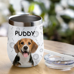 Custom Photo Dog And Cat Wine Tumbler TH10 892835
