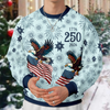 Personalized USA 250 Anniversary Eagle 1776-2026 Ugly Sweater TH10 171101