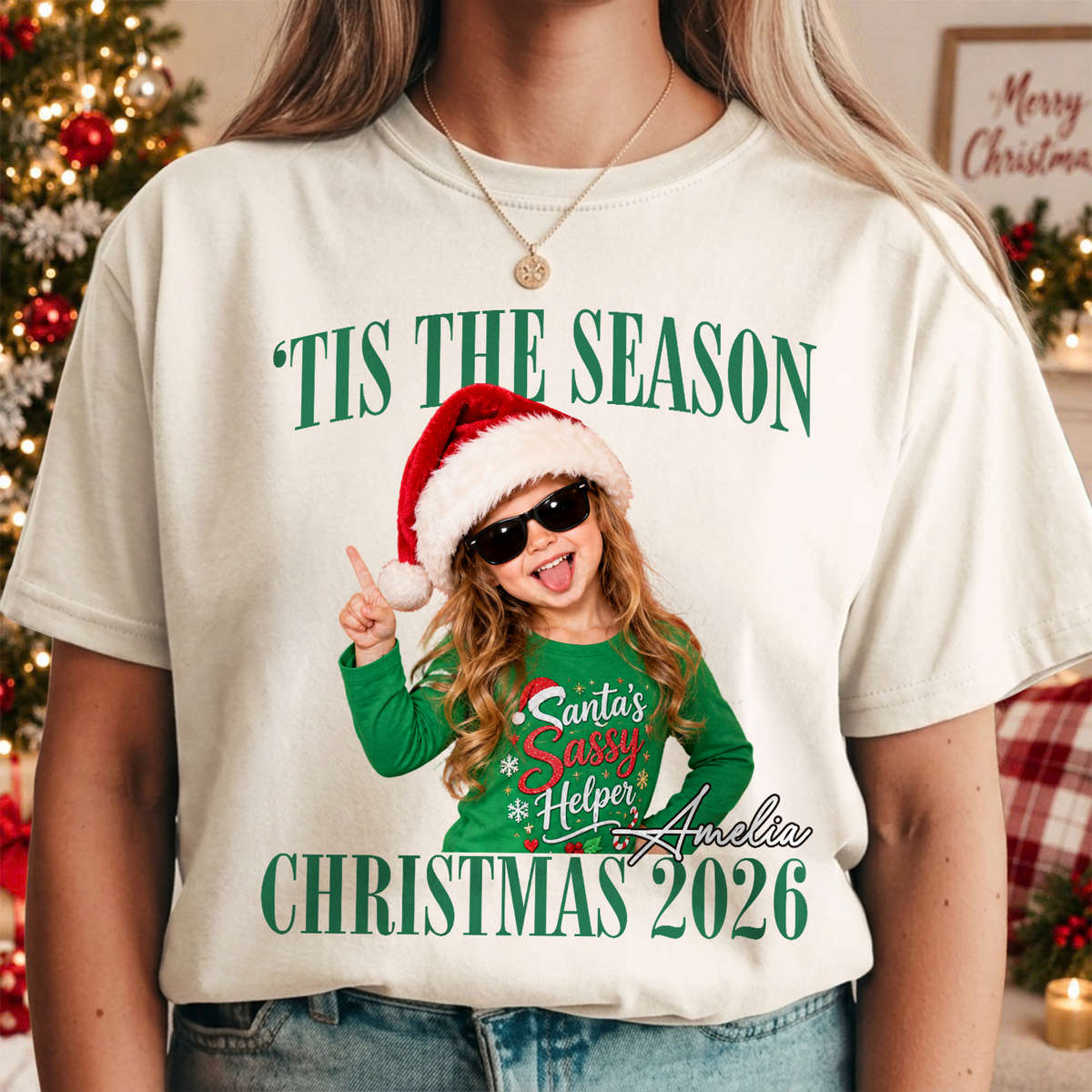 Custom Photo 'Tis The Season Christmas 2026 Comfort Shirt TH10 171307