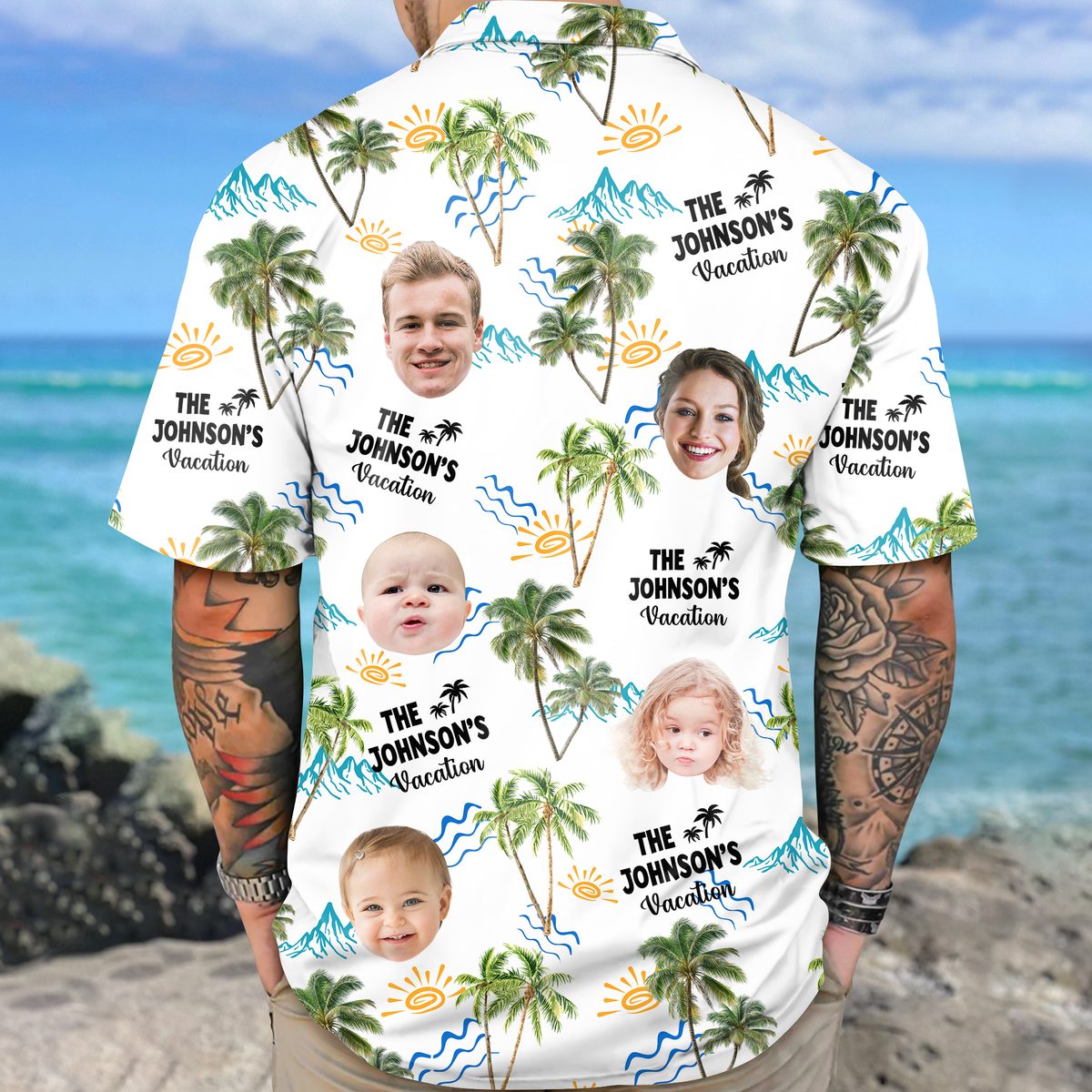 Custom Photo Family Vacation Family Trip - Personalized Hawaiian Shirt LM32 893715