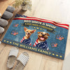 Custom 3D America Dog Red White Woof Doormat – Patriotic America 250 Years of Freedom LM32 899221