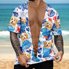 Custom Photo Dog Cat Hairy Body Hawaiian Tropical Full Print Men's 3D Shirt LM32 669503