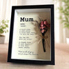 Personalized Mum Shadow Box Frame With Mini Dry Flower Bouquet, Mothers Day Gift HA75 920798